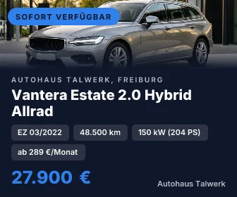 Display-Anzeige groß, 336 mal 280 Pixel: Vantera Estate 2.0 Hybrid Allrad, Autohaus Talwerk