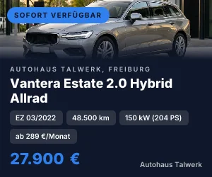 Display-Anzeige, 300 mal 250 Pixel: Vantera Estate 2.0 Hybrid Allrad, Autohaus Talwerk