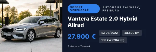 E-Mail-Kopf, 600 mal 200 Pixel: Vantera Estate 2.0 Hybrid Allrad, Autohaus Talwerk