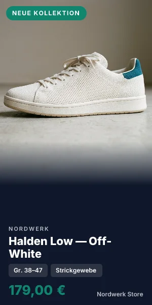 Halbseite, 300 mal 600 Pixel: Halden Low — Off-White, Nordwerk Store
