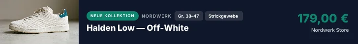 Leaderboard, 728 mal 90 Pixel: Halden Low — Off-White, Nordwerk Store
