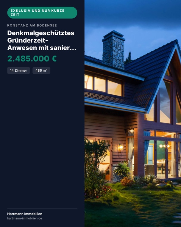 Dieselbe Grafik nach der Korrektur: die Überschrift bricht sauber um und bleibt vollständig in der Textspalte, der Preis ist ungekürzt lesbar.